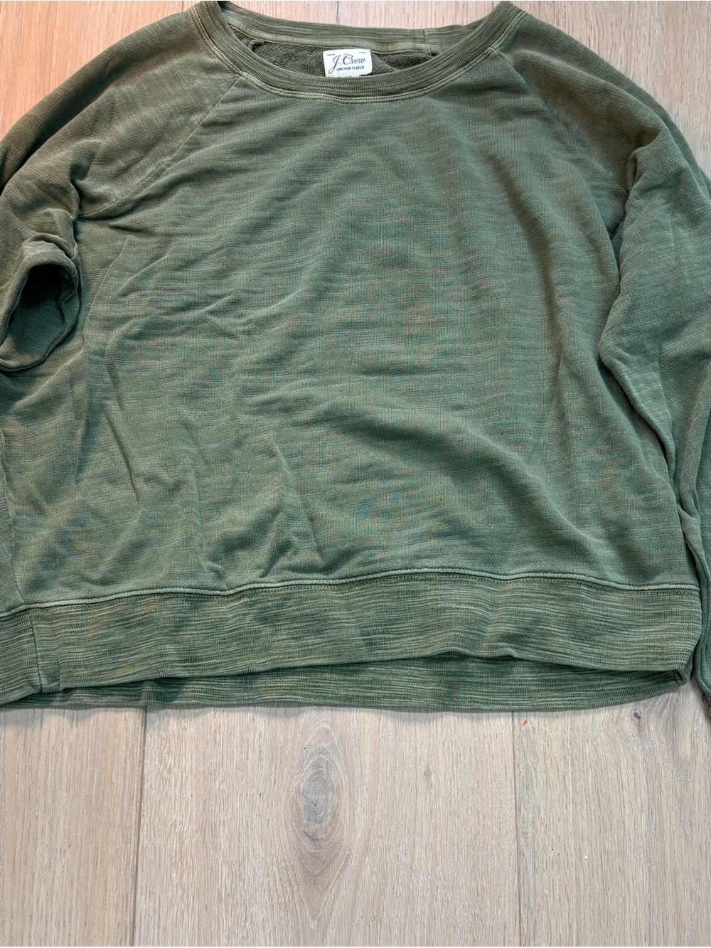 J. Crew Men’s Olive Crewneck Sweatshirt